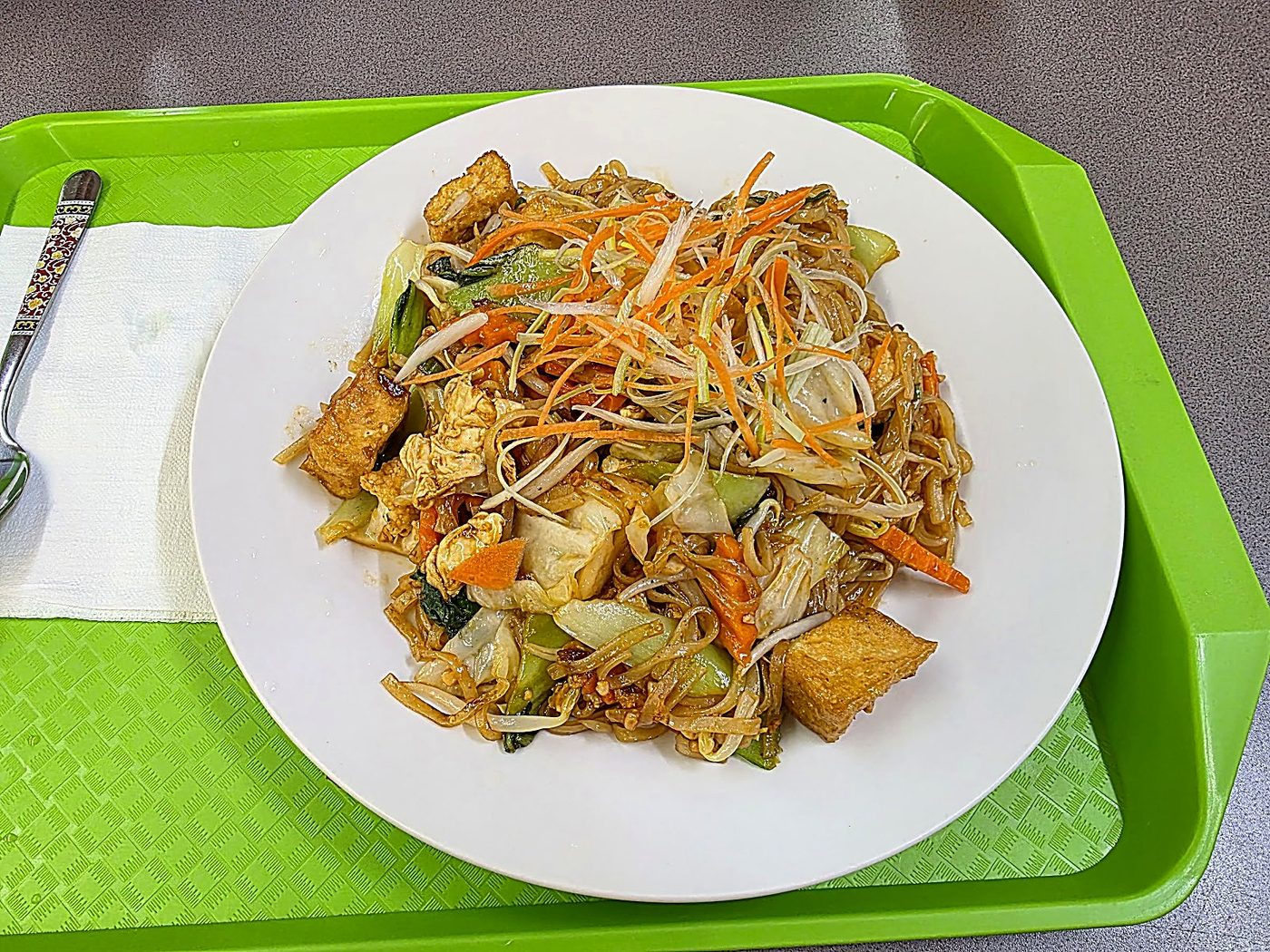 Pad See Ew with Tofu and Vegetables